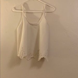 No brand white crop top